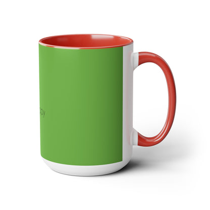 Two-Tone Coffee Mugs, 15oz