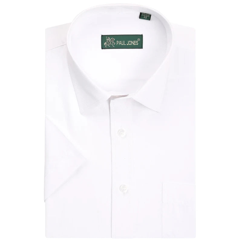 Men's Short Sleeve Shirts Men Business Formal Dress Shirts Social Shirt