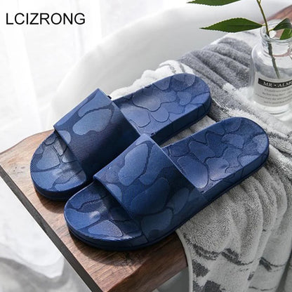 LCIZRONG Classic High Quality Couples Bathroom Slippers Men Summer Home