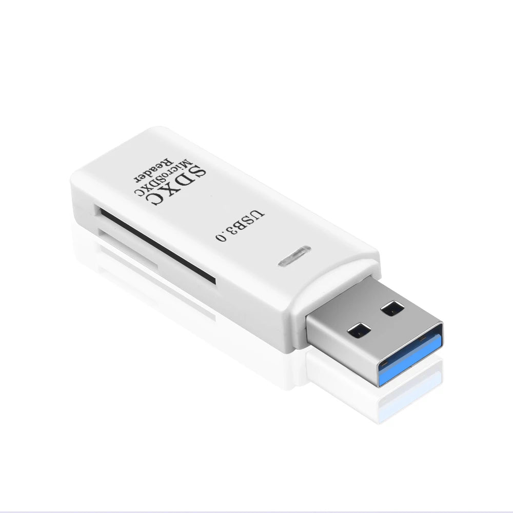 USB 3.0 Card Reader 2 in 1 USB 2.0 to SD TF Memory Card Adapter for Laptop