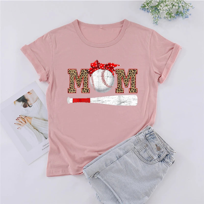 Baseball Mom Shirt - Baseball Shirt  Sports Apparel  Woman Tshirts  Graphic