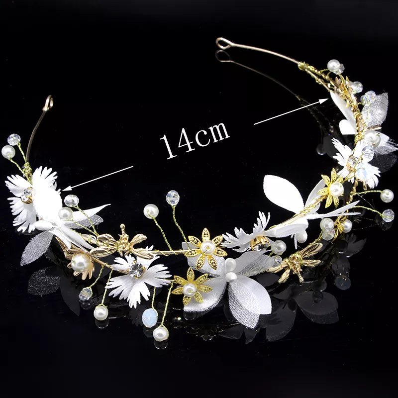 Bride Wedding Hair Accessories Gorgeous Flower Headbands Braided Hair Vine