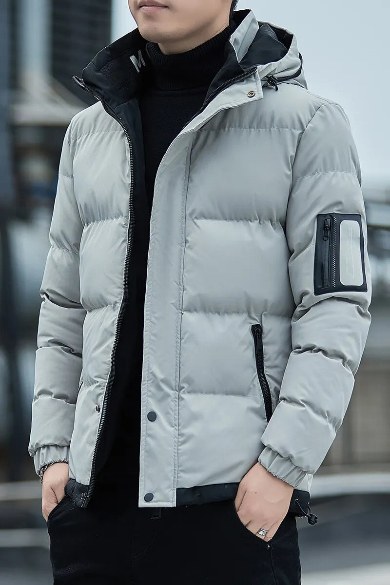 Men Autumn Outwear 2024 Winter Brand New Casual Warm Men Thick Waterproof Jacket