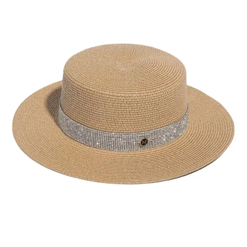 Luxury Brand Women and Ladies Straw Sun Hats Fashion Ribbon Sun Summer Hat for