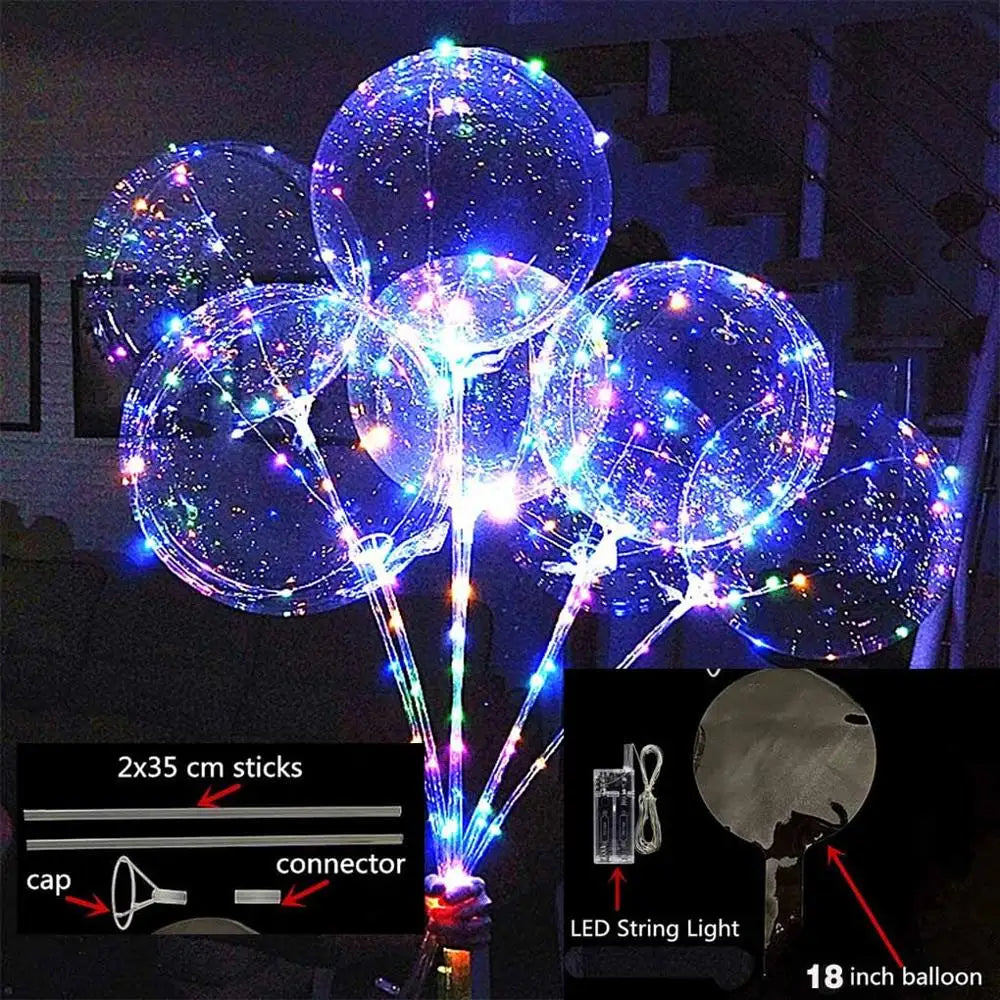 10 Pack Transparent String Lights for New Year Party Decor