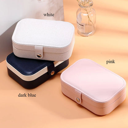 Portable PU Leather Jewelry Storage Box