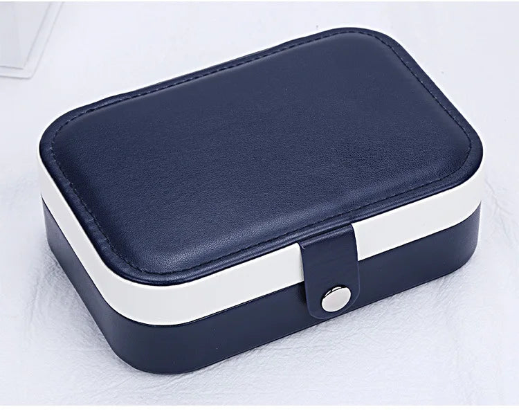 Portable PU Leather Jewelry Storage Box