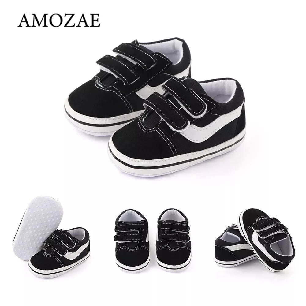 Newborn Baby Boys Shoes Pre-Walker Soft Sole Pram Shoes