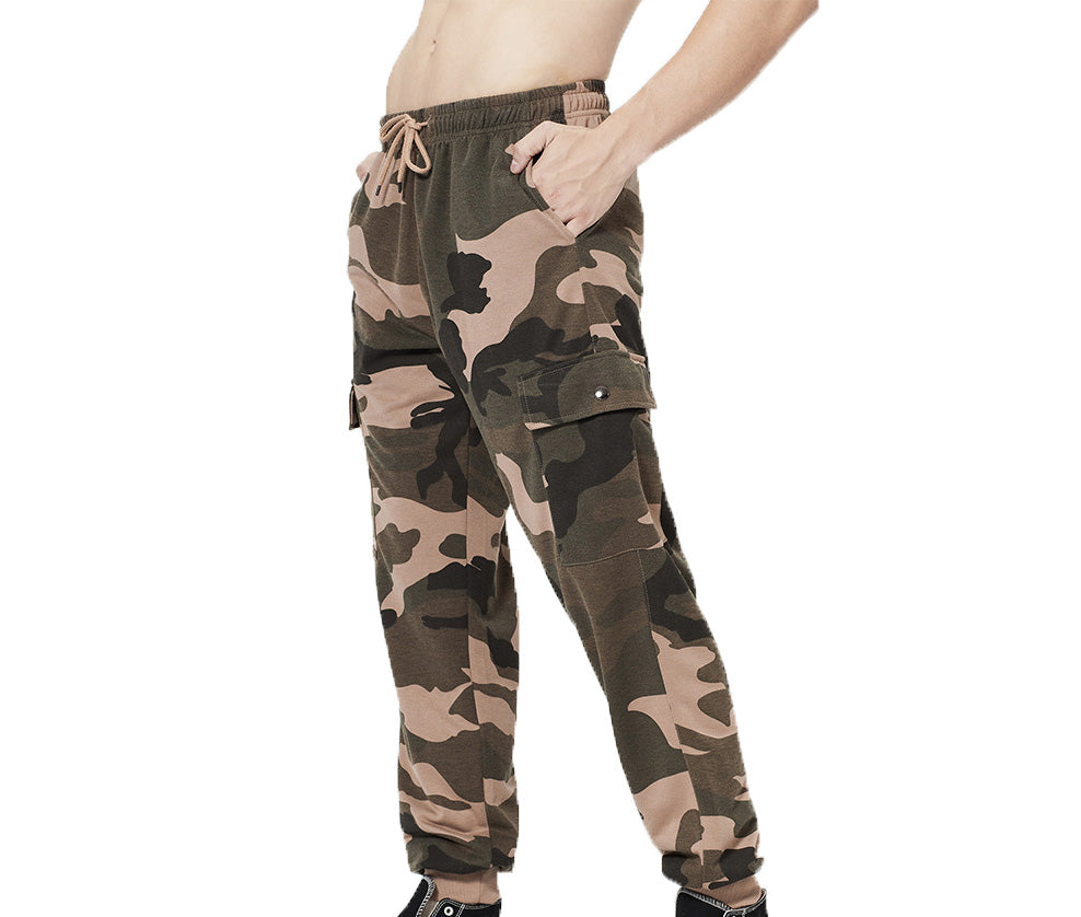 PASUXI Stylish Camouflage Pants Men Sports Casual Quick Drying Fitness Pants