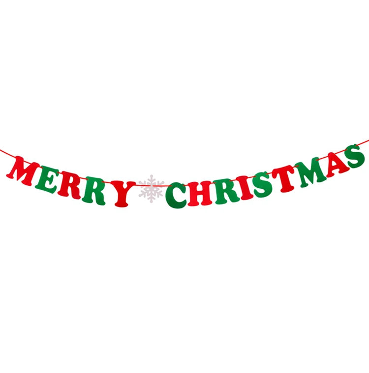 Christmas Banner Merry Christmas Decor for Home Garland