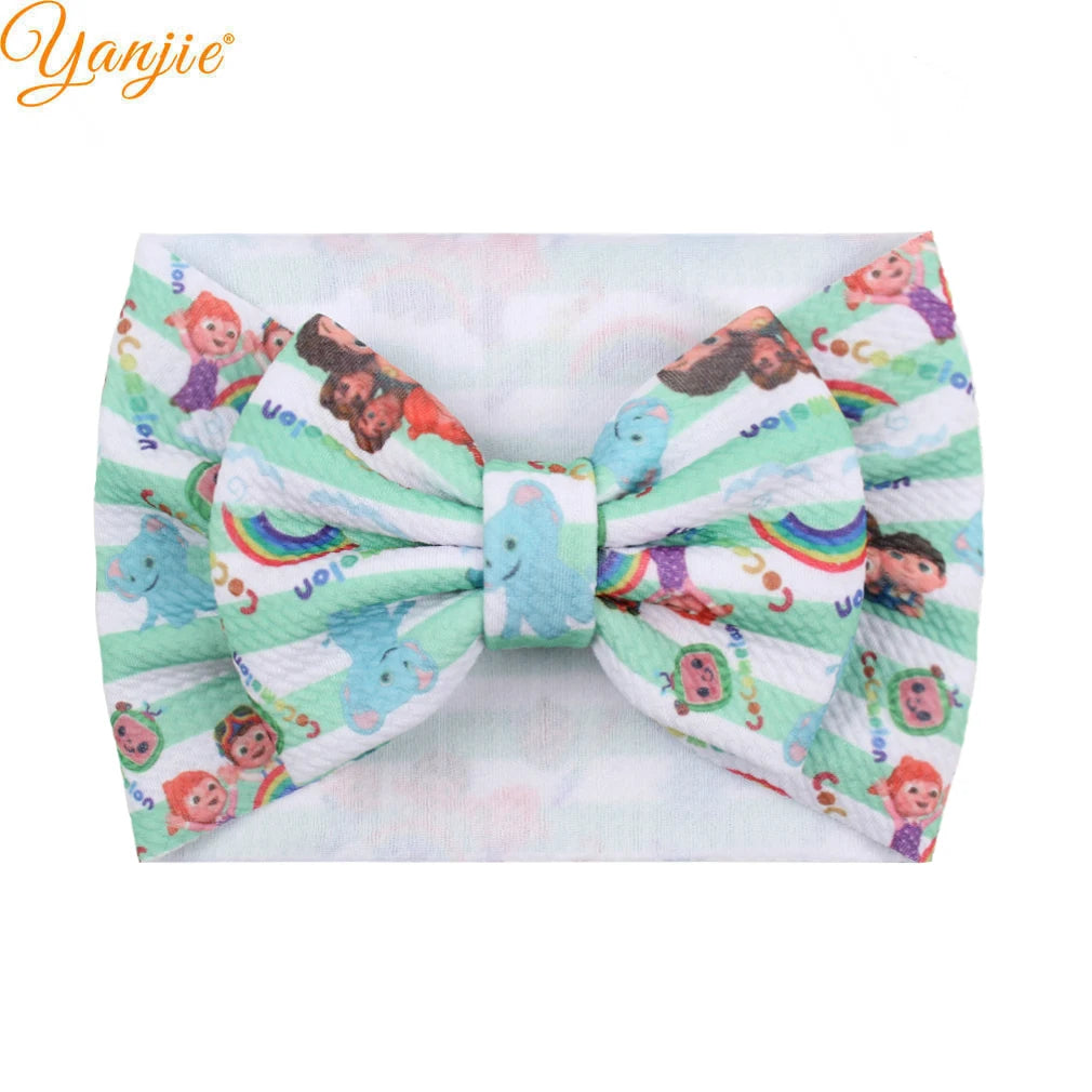 YANJIE 2023 New Turban Fashion 5'' Hair Bows Headband