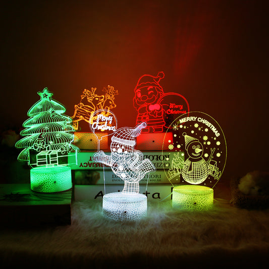 New Products 2023 Christmas Decorative Nightlight Christmas Gift Colorful