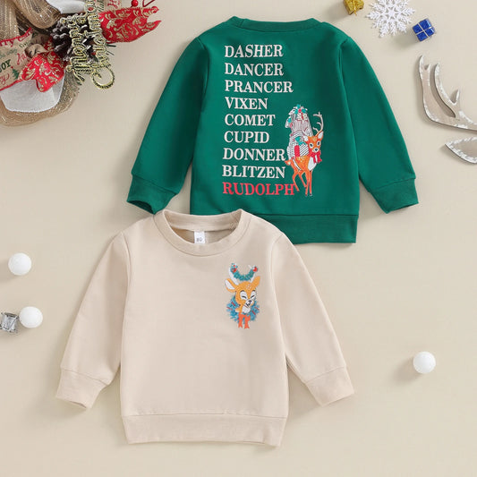 FOCUSNORM 0-4y Autumn Baby Boys Christmas Sweatshirts