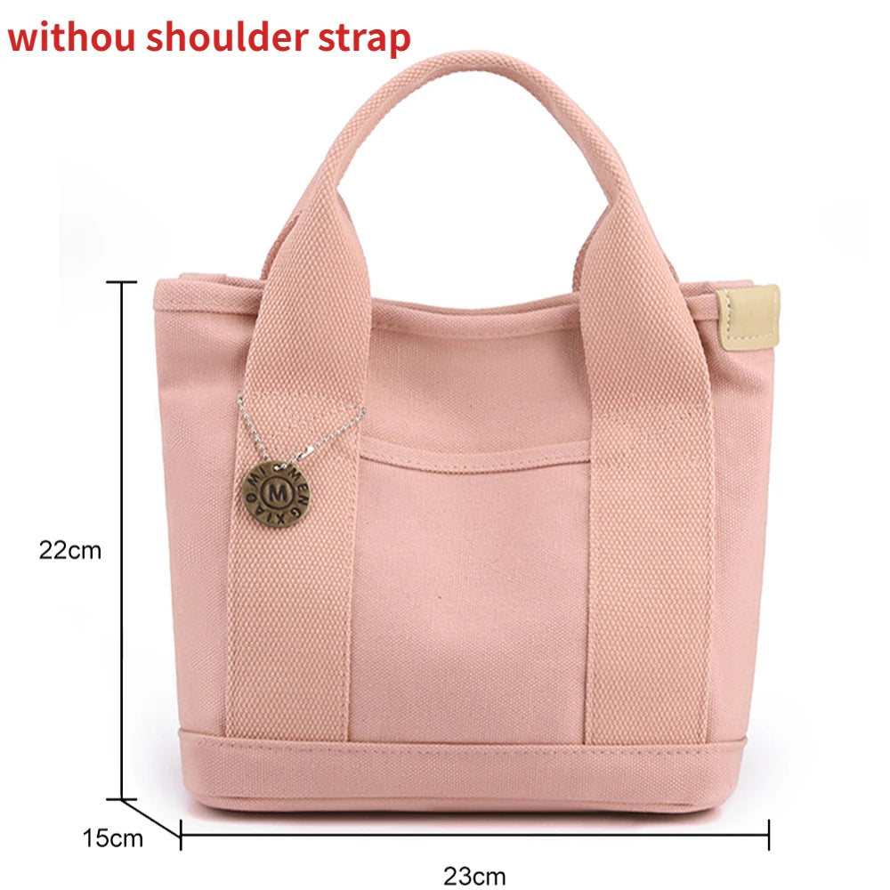 Canvas Bags for Women Handbags Shoulder Bags Solid Color