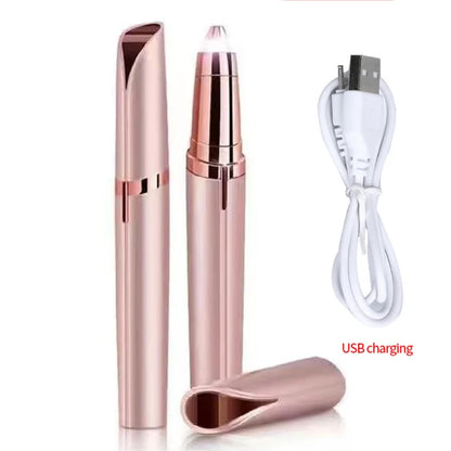 Electric Eyebrow Trimmer Mini  Epilator Lipstick Facial Hair Removal