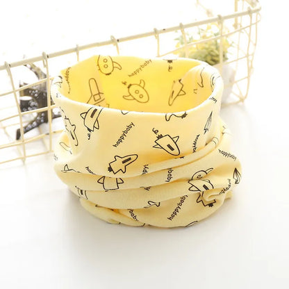 Kpop Children's Ring Scarves Cotton Warm Winter Scarf