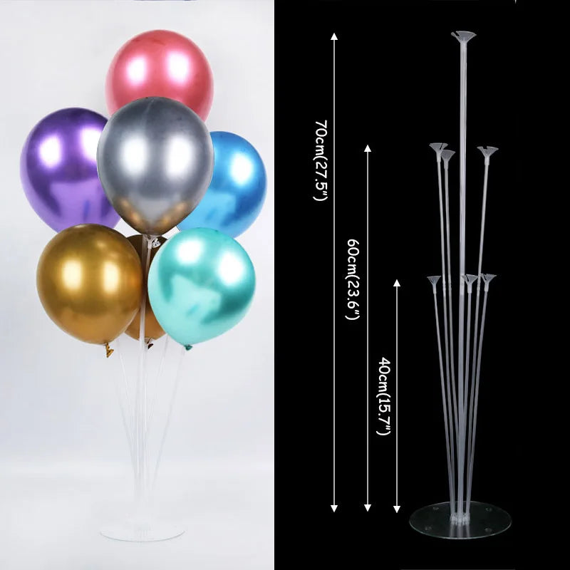 1set 7/10 Tubes Balloon Stand Holder Column Balloons Arch Stick