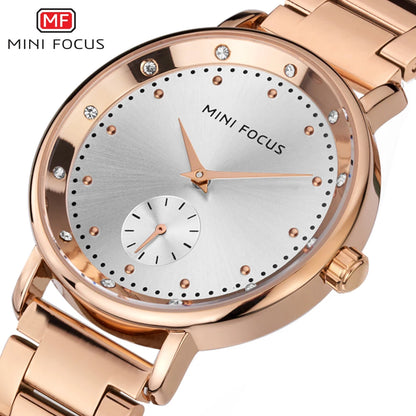 MINI FOCUS Rose Gold Watch Women Quartz Watches Ladies Top Brand