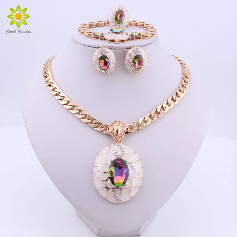 Fashion African Jewelry Sets Women Costume Nigerian Wedding Jewelry Set