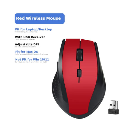 2.4Ghz Wireless Mouse Gamer for Computer PC Gaming Mouse With USB Receiver