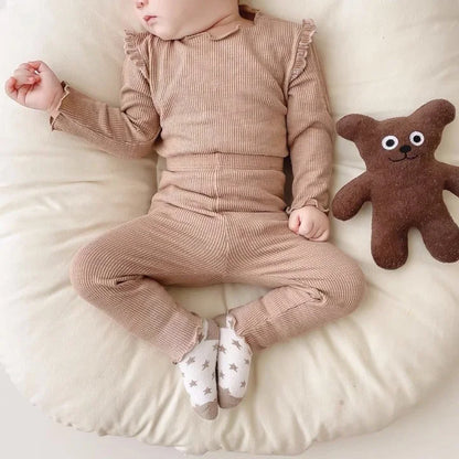 Spring Winter Children Pajamas Kids Underwear Baby Girls Clothes Set Sleepwear