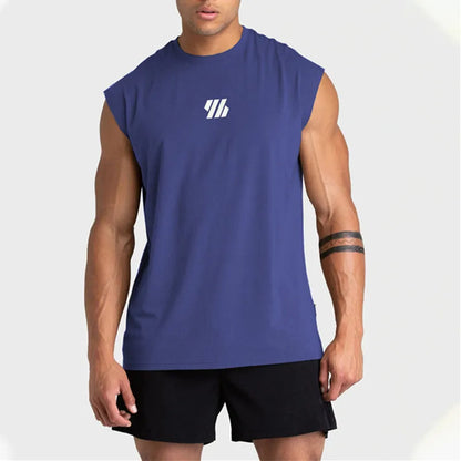 2024 Summer New Gym Vest Men Bodybuilding Sleeveless Sports Tank