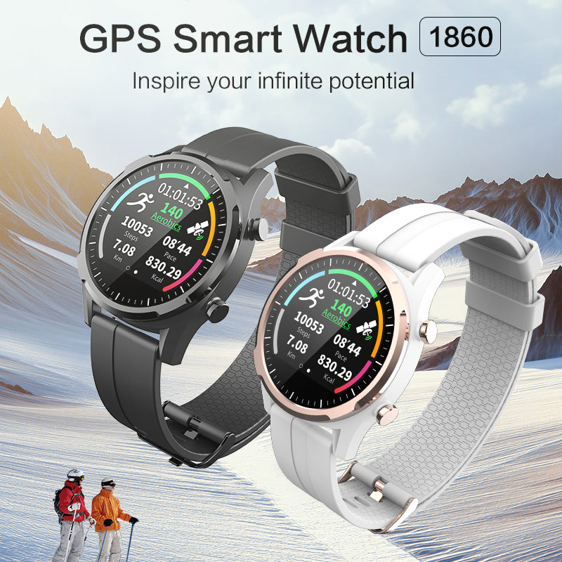 Sport Gps Smart Watch With Heart Rate Monitor Popular Mens Women Sports Bracele