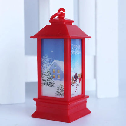 Santa Claus Snowman Lantern Light Merry Christmas Decor for Home Christmas Tree