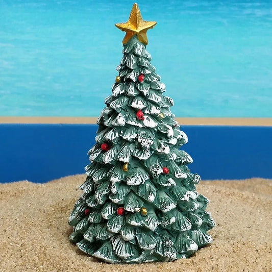 Handmade Miniature Christmas Tree Resin Figurines Crafts Ornament