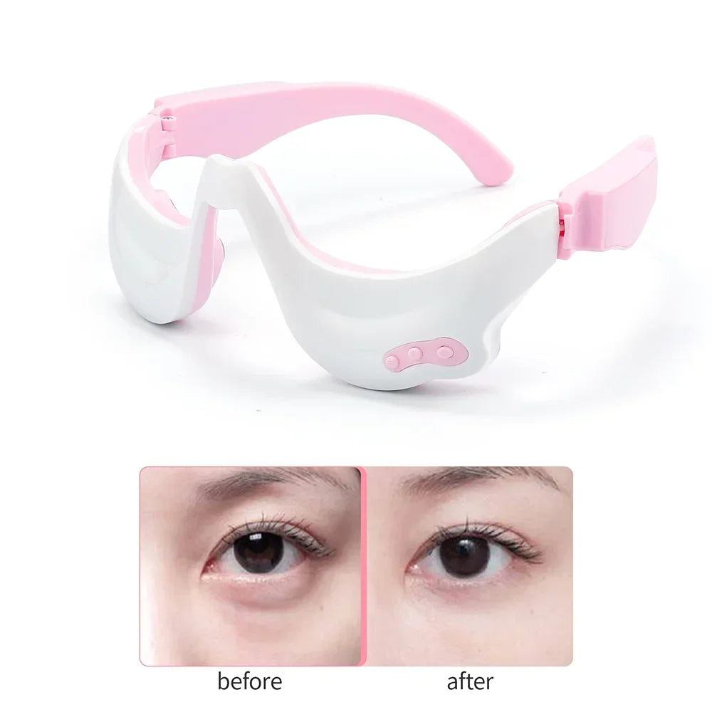 3D EMS Micro Current Pulse Eye Massager Hot Compress Fading Eye Dark