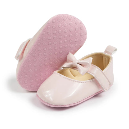 KIDSUN Classic Bowknot Baby Girls Shoes Infant PU Anti-Slip Princess Dress