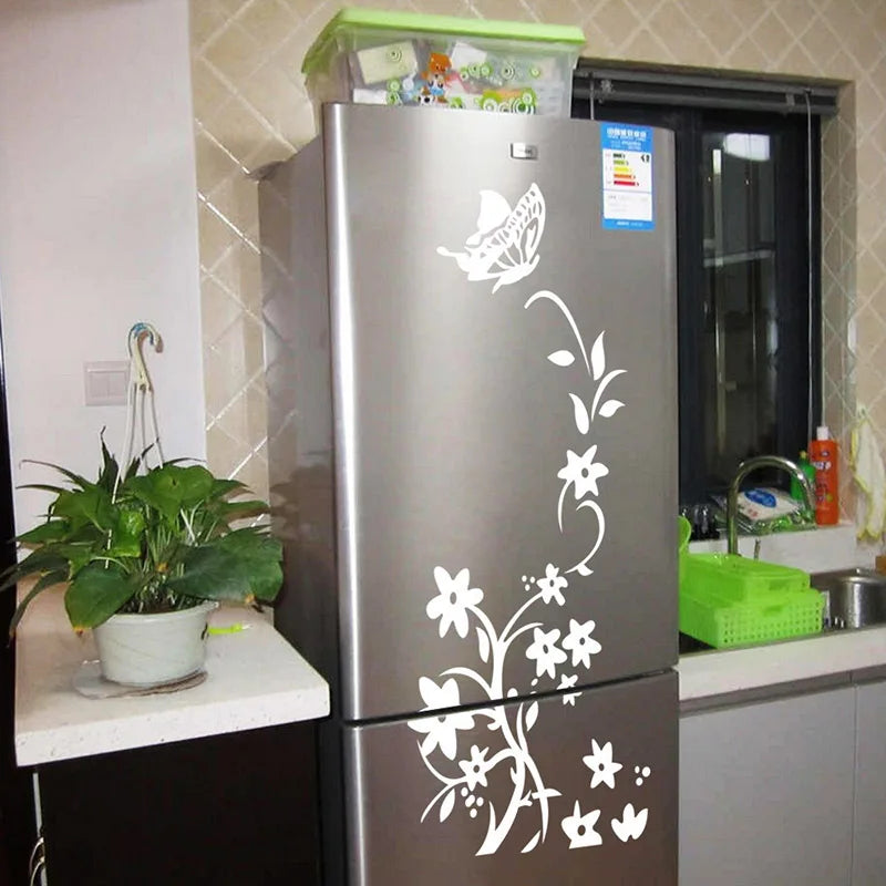 Creative Butterfly Refrigerator Sticker Home Decoration Kitchen DIY Wall Sticker