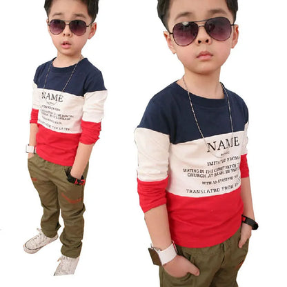 Boy Tshirt Cotton Kids Spring Autumn Clothe Children T Shirt Long Sleeve T-Shirt