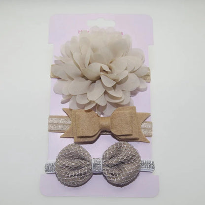 On Sale 3pcs New Baby Girl Boy Elastic Flower Headband Children