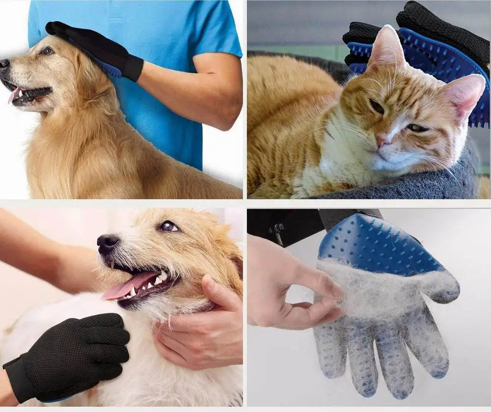 Pet Soft Silicone Dog Pet Brush Glove Grooming Brush Pet Grooming Glove Cat