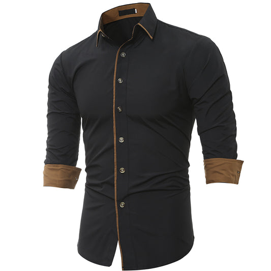 Mens Designer Shirts Mens Dress Shirts Long Sleeves Button Up Versache Shirt\