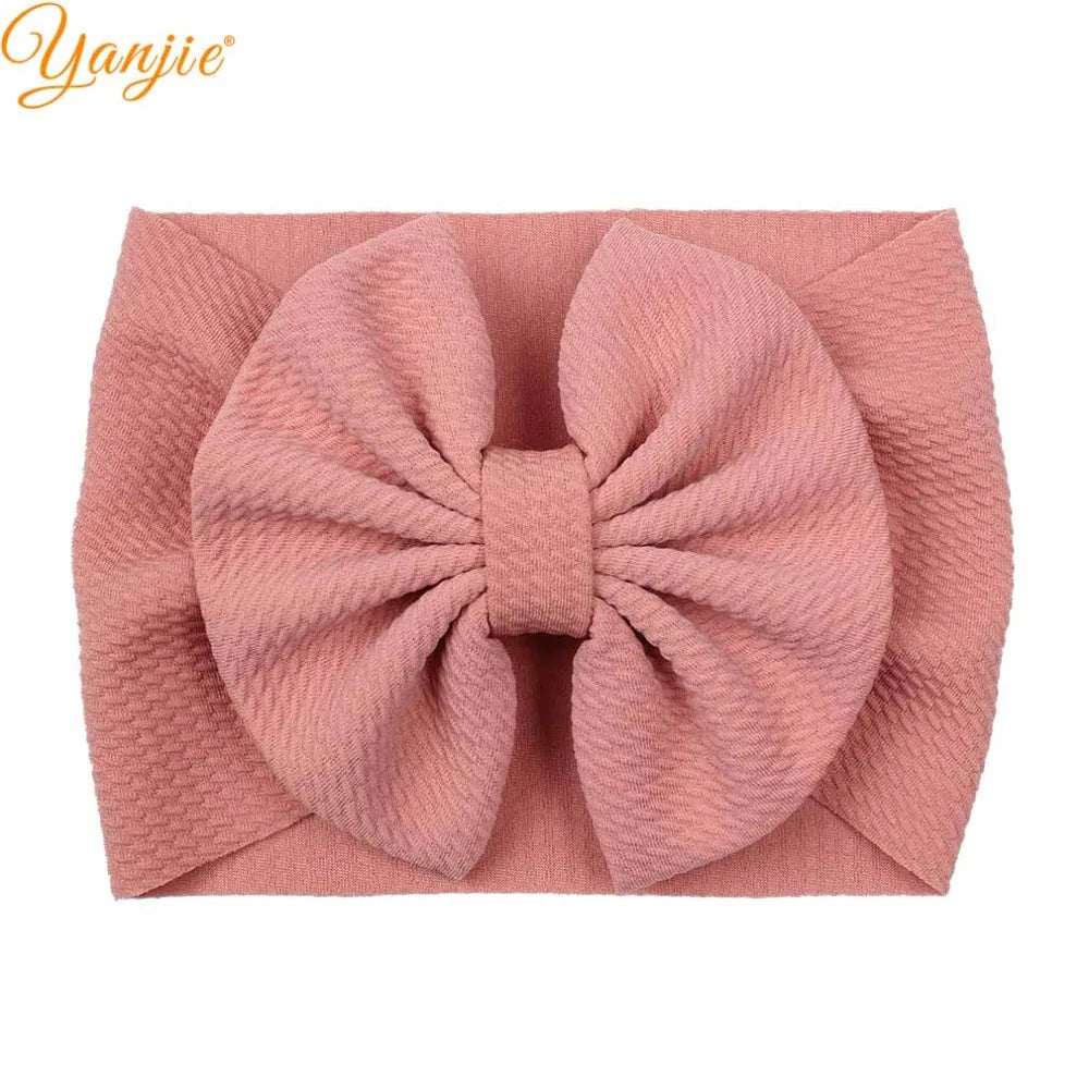 YANJIE 2023 New Turban Fashion 5'' Hair Bows Headband