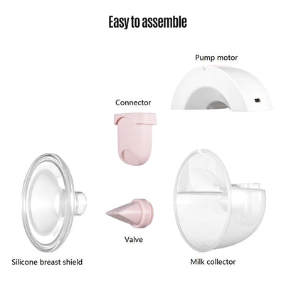 YOUHA Electric Breast Pump USB Wearable Hands Free Silent Breast Pump