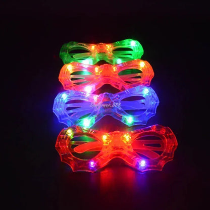 12pcs Adult Kids Women LED Glasses Light Sunglasses Glow New Year