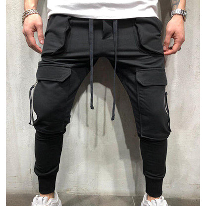 QC Custom High Quality Plain Skinny Cargo Joggers Pants Drawstring Oversized