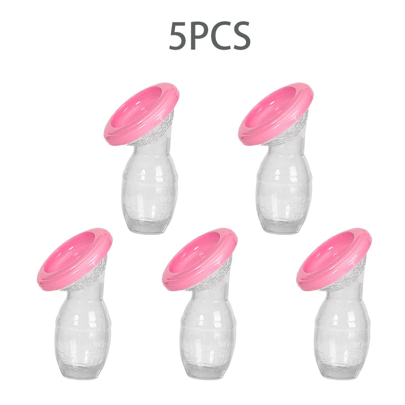 5/10Pcs Baby Feeding Manual Breast Pump 100% Food Grade Silicone Collector