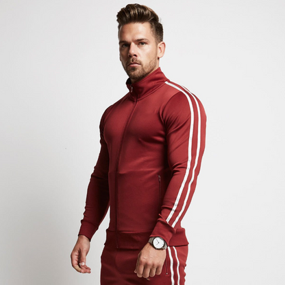 Tracksuit Men Zip Pocket New Men Sets Autumn Spring Sporting Suit Sweatshirt