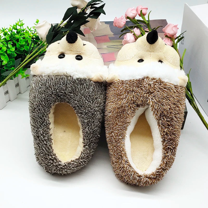 Indoor Slippers Special Dog Offer Custom a Warm Winter Hedgeh Lovers