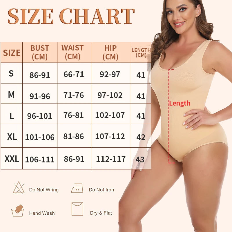 Bodysuit Women Shapewear Tummy Control Butt Lifter Body Shaper Smooth Invisible