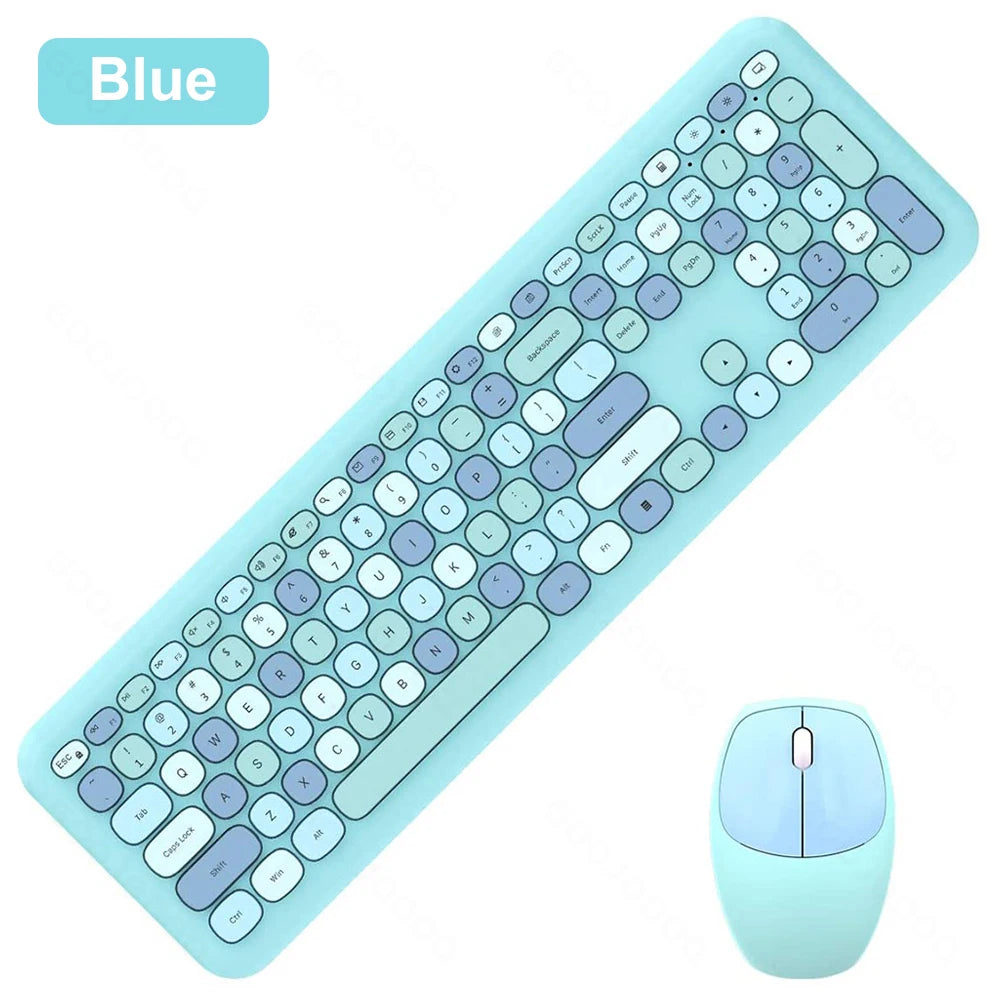 Wireless Keyboard and Mouse Combo Set Gamer Keyboard for Notebook Laptop