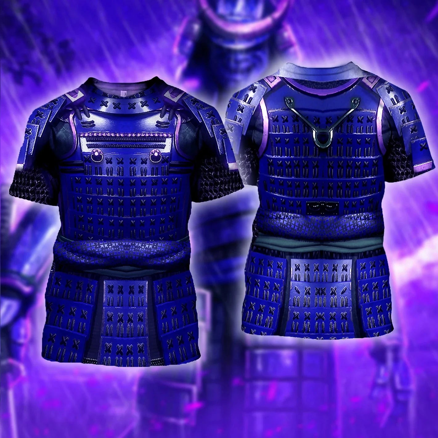 2020 New Summer T Shirts 3D Printed Samurai Armor Men Harajuku Fashion