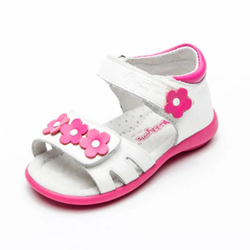 Super Quality  1pair White Girl Orthopedic Genuine Leather NEW Children Sandals