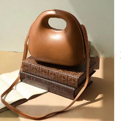 Fashion Shell Type Round Flap Bag Retro Circular Women Handbags Design Cross