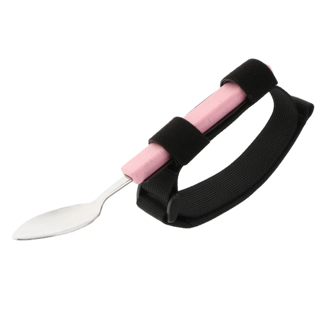 1 Piece Hand Strap Cuff Cup Dining Eating Aids Utensil for Hand Tremors