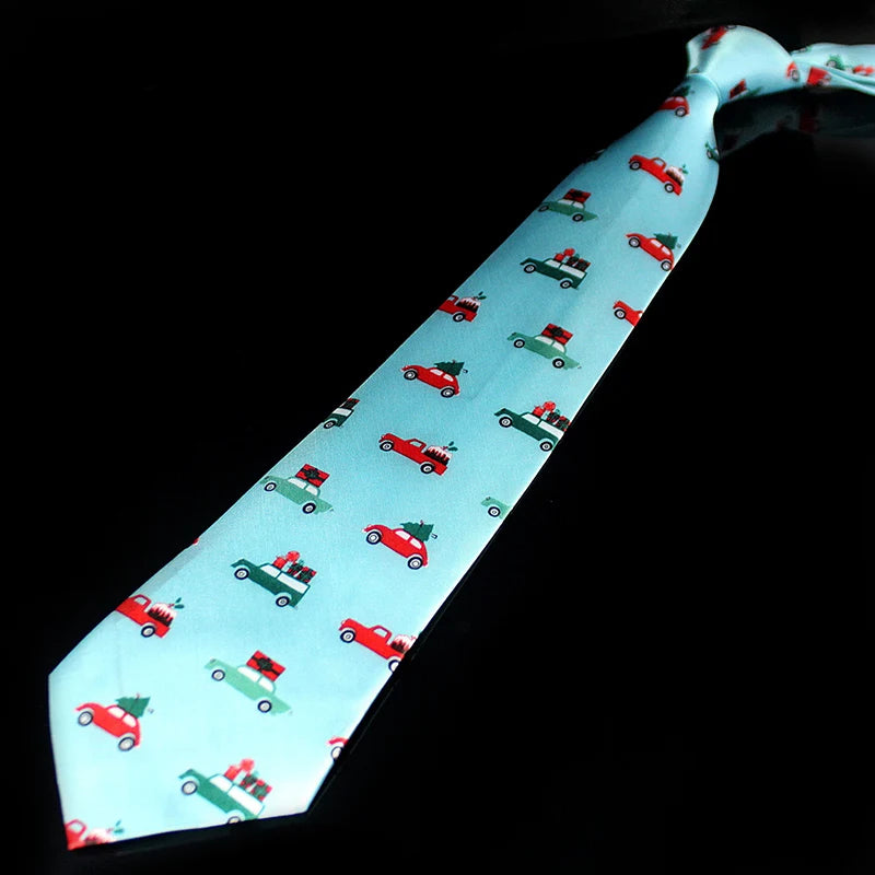 Novelty Design Christmas Ties Red Good Quality Printed Necktie Halloween